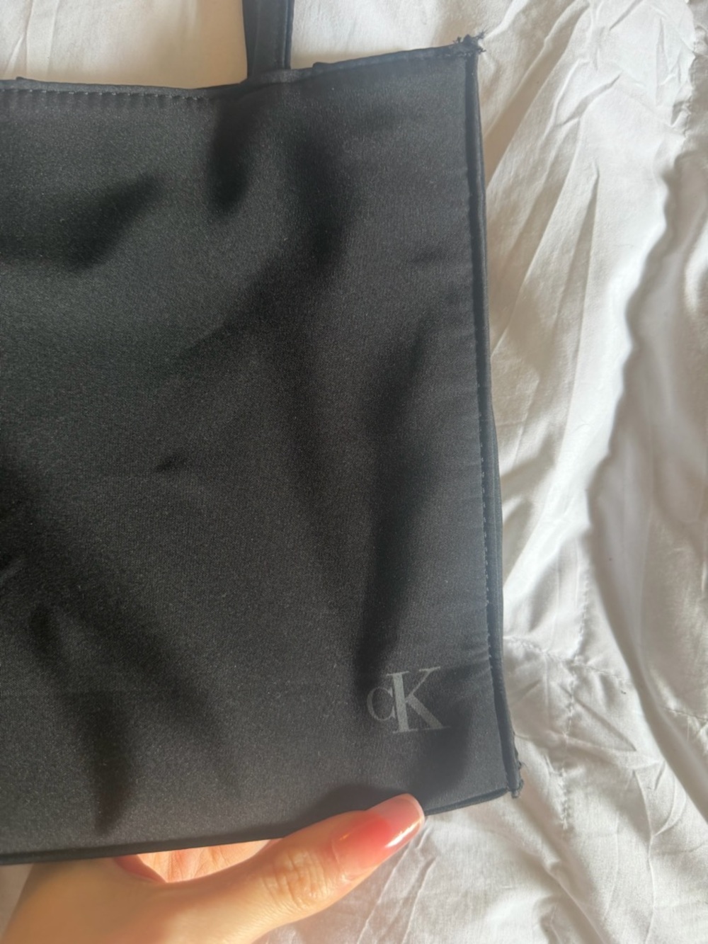 Y2K Calvin Klein Nylon Mini Square Purse with Subtle CK Logo